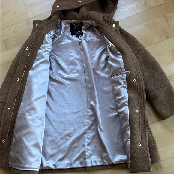 J. Crew Italian Stadium Cloth Wool Coat - Picture 3 of 11